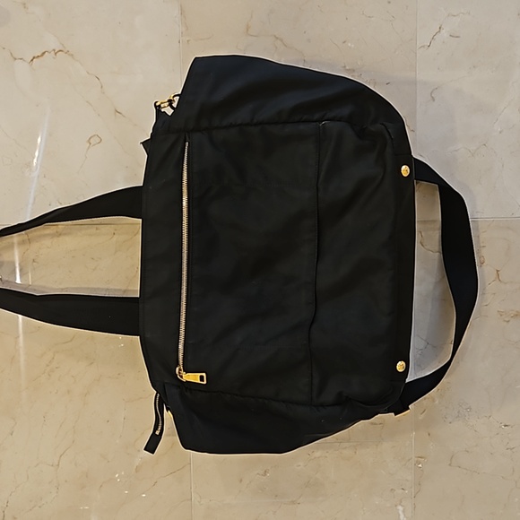 AUTHENTIC PRADA BLACK & GOLD DIAPER BAG BABY PURSE $2300 - Picture 7 of 13